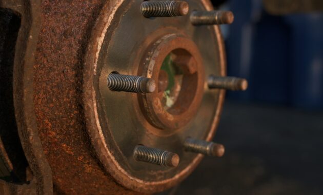 Rusty brake disc