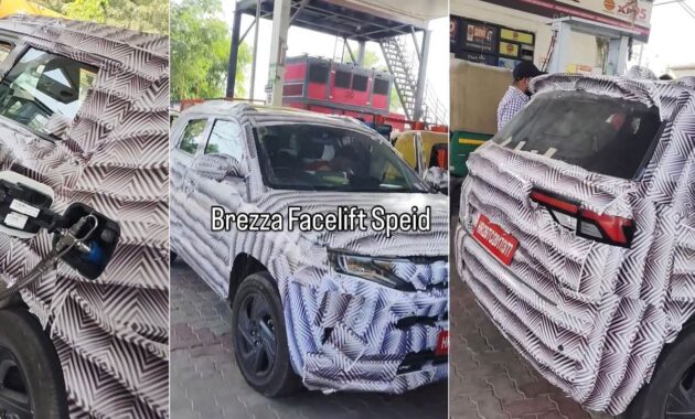 New 2026 Maruti Brezza CNG Spied