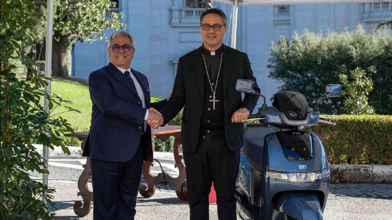 2 TVS iQube Electric Scooters Delivered to Vatican City State