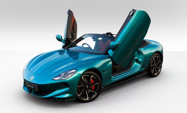 MG Cyberster New Colour Irises Cyan