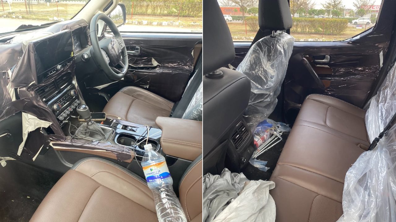 Mahindra Scorpio N Pickup Truck Interior Spied