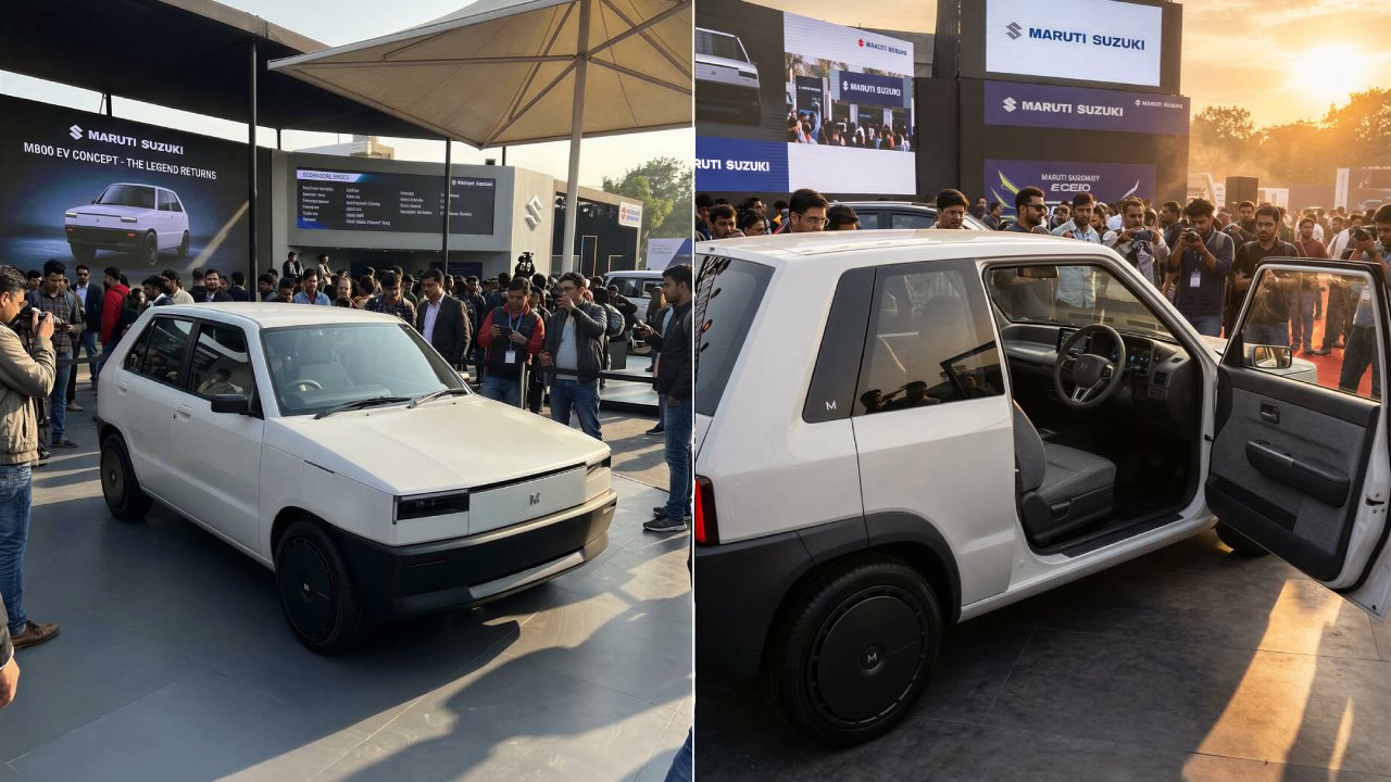 New-Gen Maruti 800 Rendered Virtually