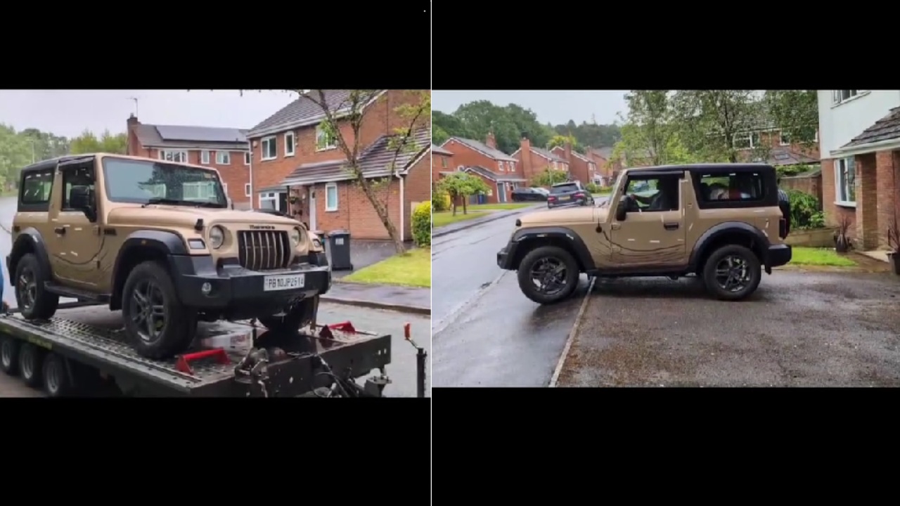 Mahindra Thar 4x4 Owner Takes Delivery in London
