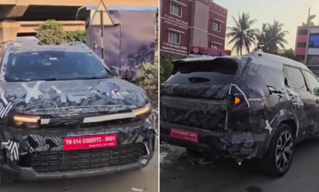 New Renault Bigster 7-seat SUV Spied in India