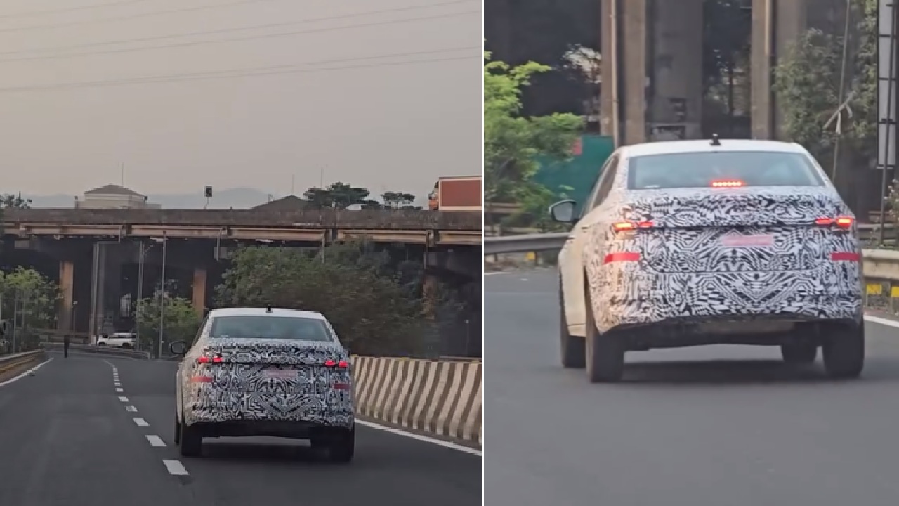 New Skoda Slavia Facelift Spotted Testing on Highway