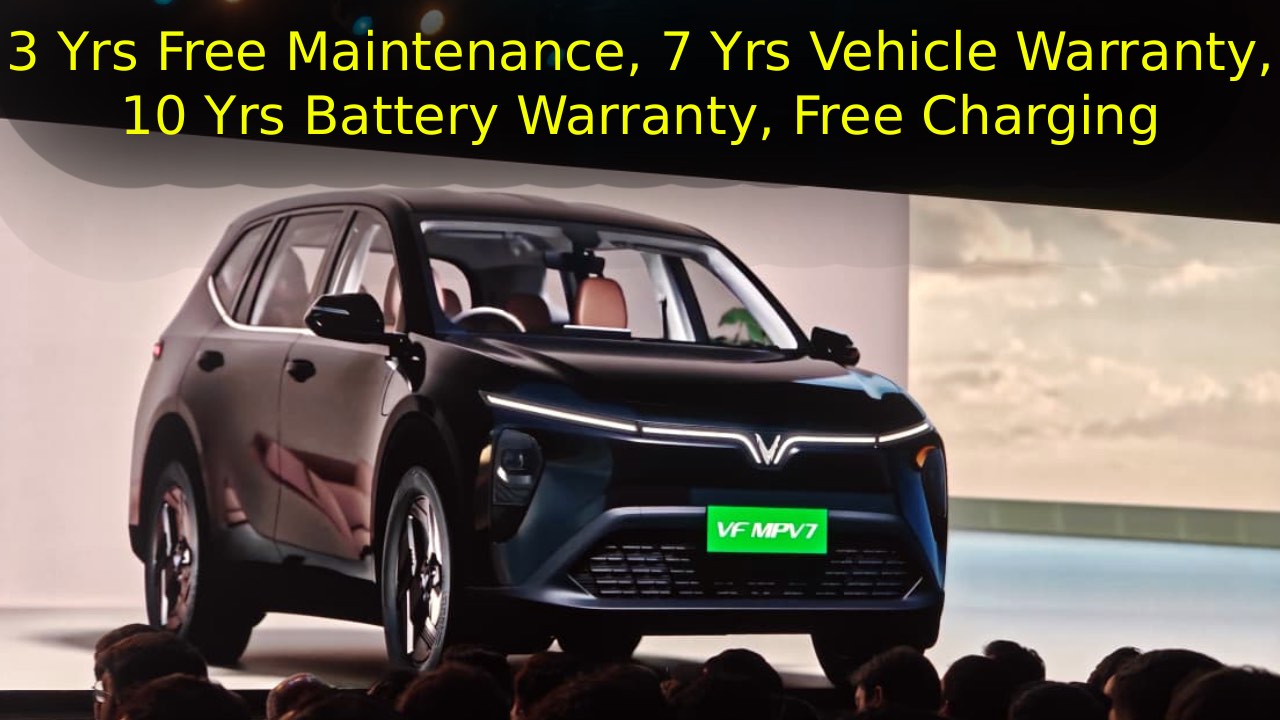 Vinfast VF MPV 7 Launch Front Three Quarters