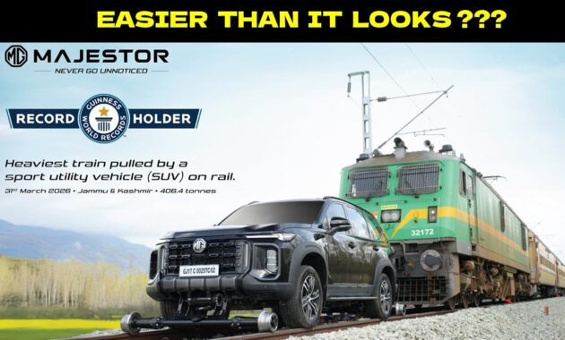 MG Majestor Pulls 406-tonne Train on Rail