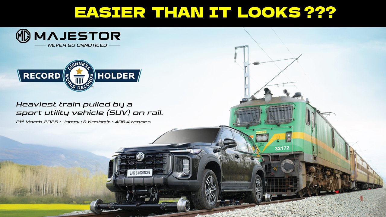 MG Majestor Pulls 406-tonne Train on Rail