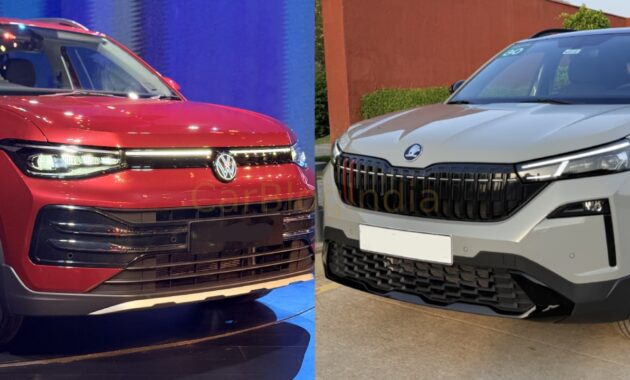 VW Taigun vs Skoda Kushaq Facelift Comparison