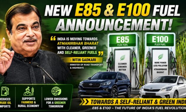 Nitin Gadkari E85 and E100 Ethanol Blended Fuel Announcement