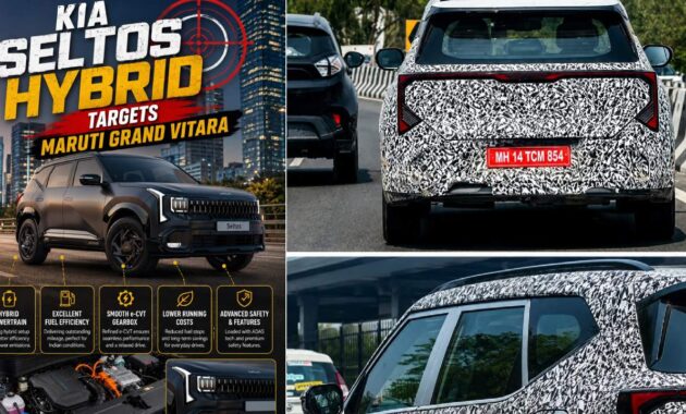 New Kia Seltos Spotted Testing with Hybrid Engine